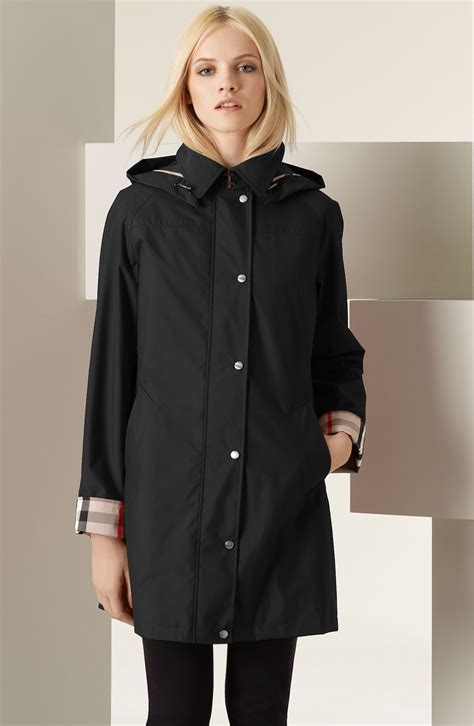 burberry womens rainjacket|burberry women's raincoat with hood.